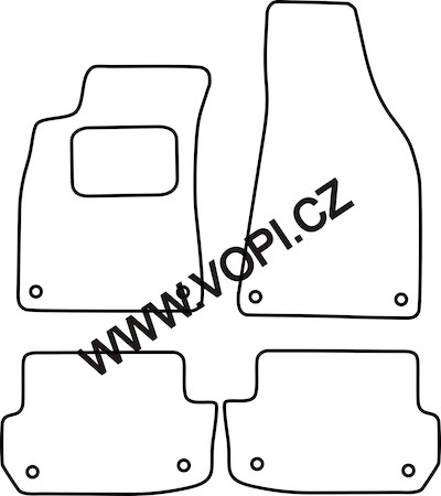 Autokoberce Audi A4 Cabrio 3/2002 - 2/2009 Type 8H/8E Colorfit Fun (0245)